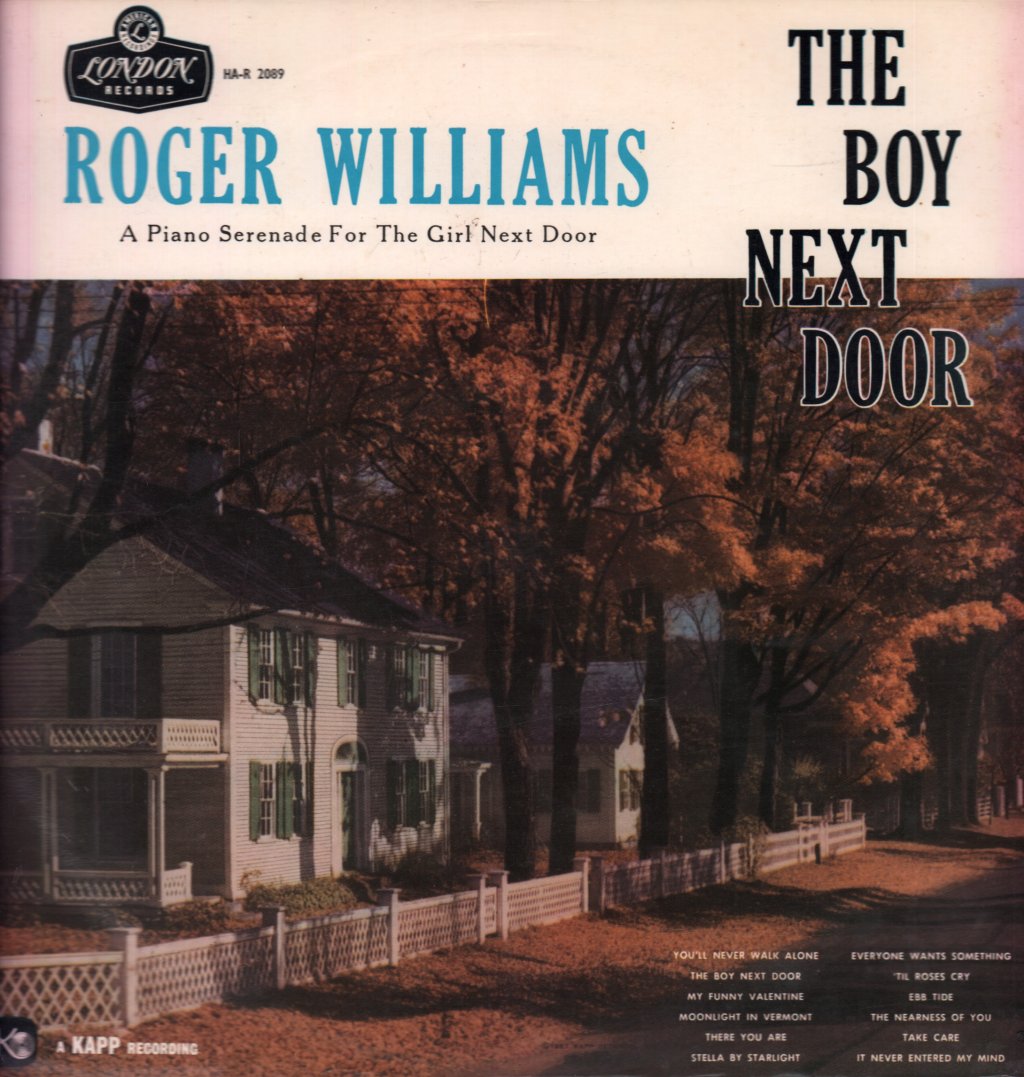 Roger Williams - Boy Next Door - Lp