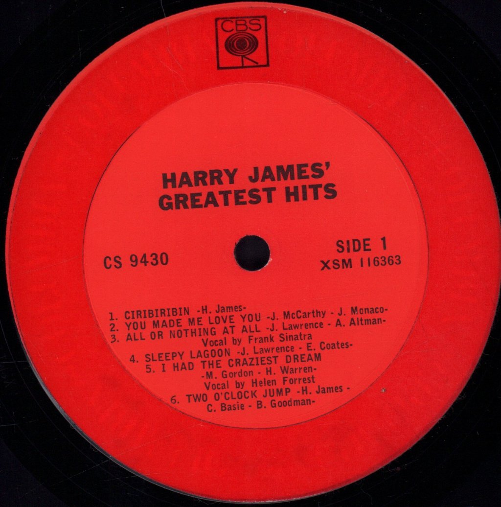 Harry James - Greatest Hits - Lp