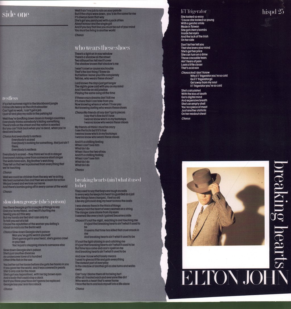 Elton John - Breaking Hearts - Lp