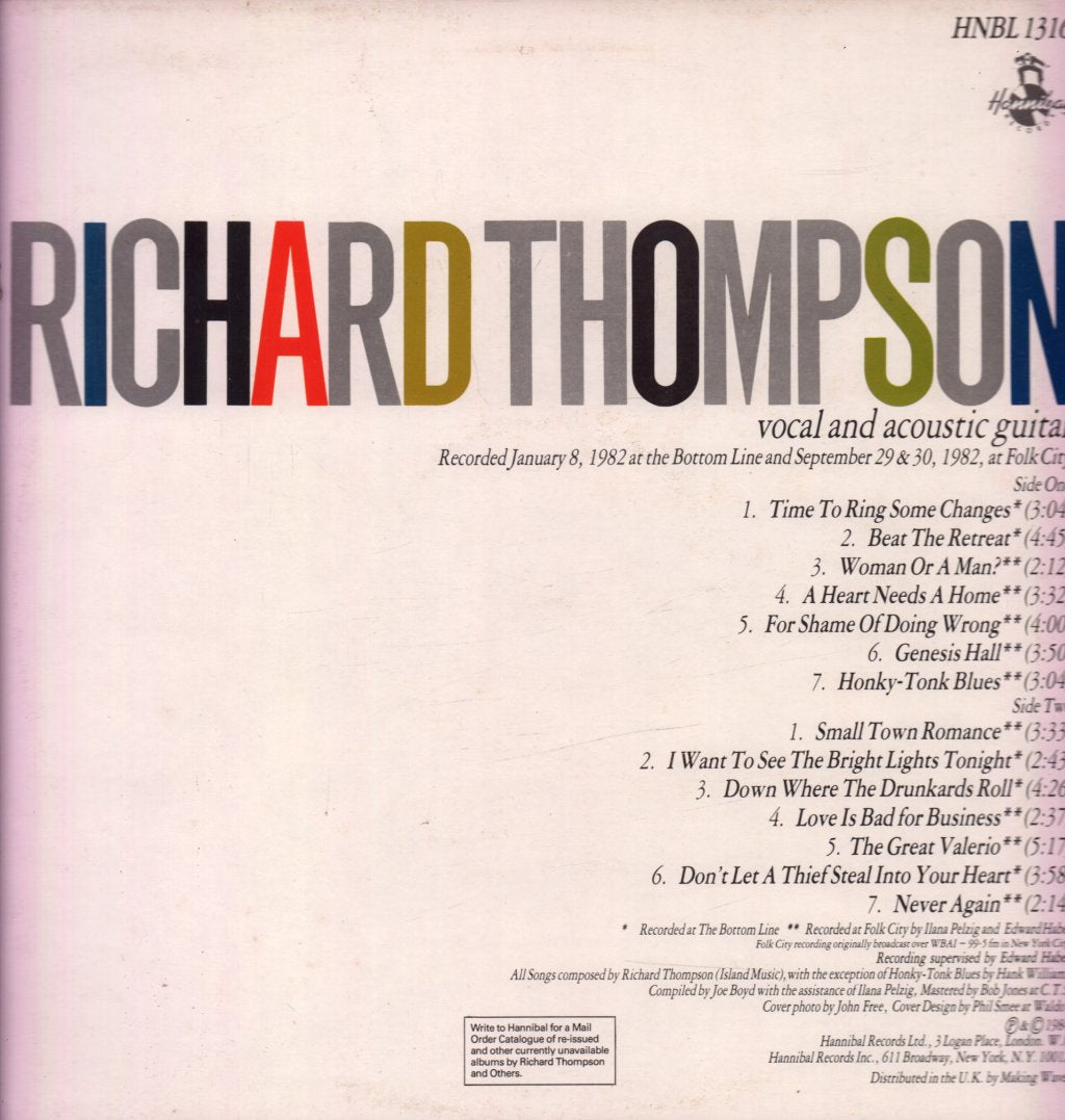 Richard Thompson - Small Town Romance - Lp