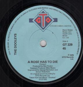Dooleys - A Rose Has To Die - 7 Inch