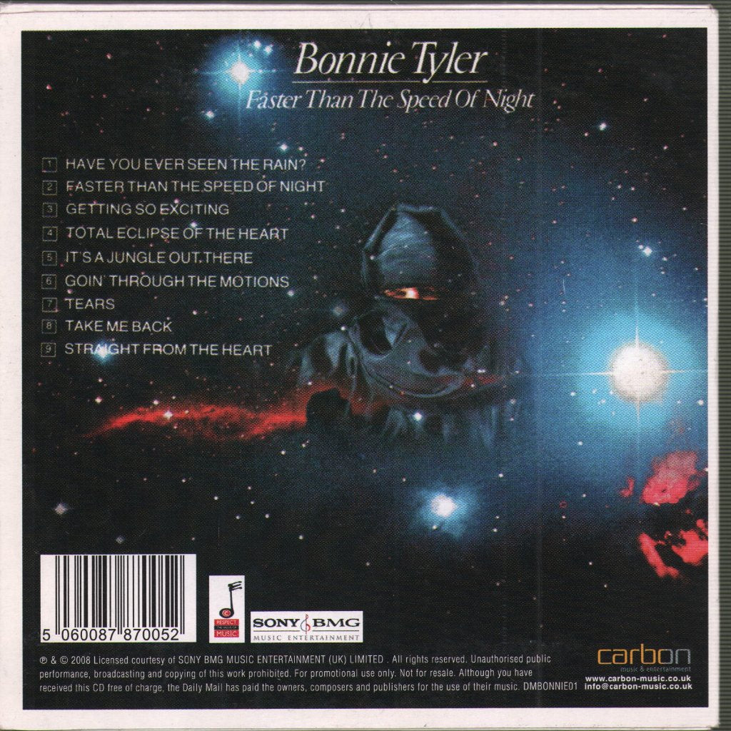 Bonnie Tyler - Faster Than The Speed Of Night - Cd