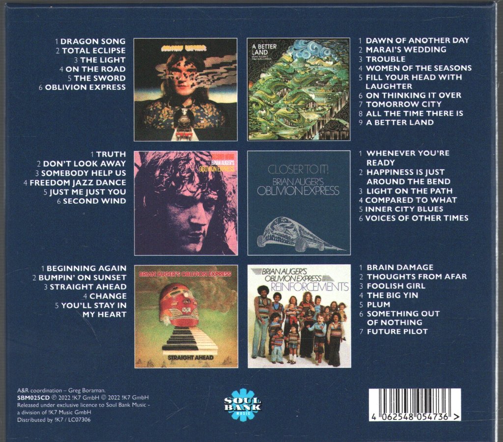 Brian Auger's Oblivion Express - Complete Oblivion - Cd Box Set