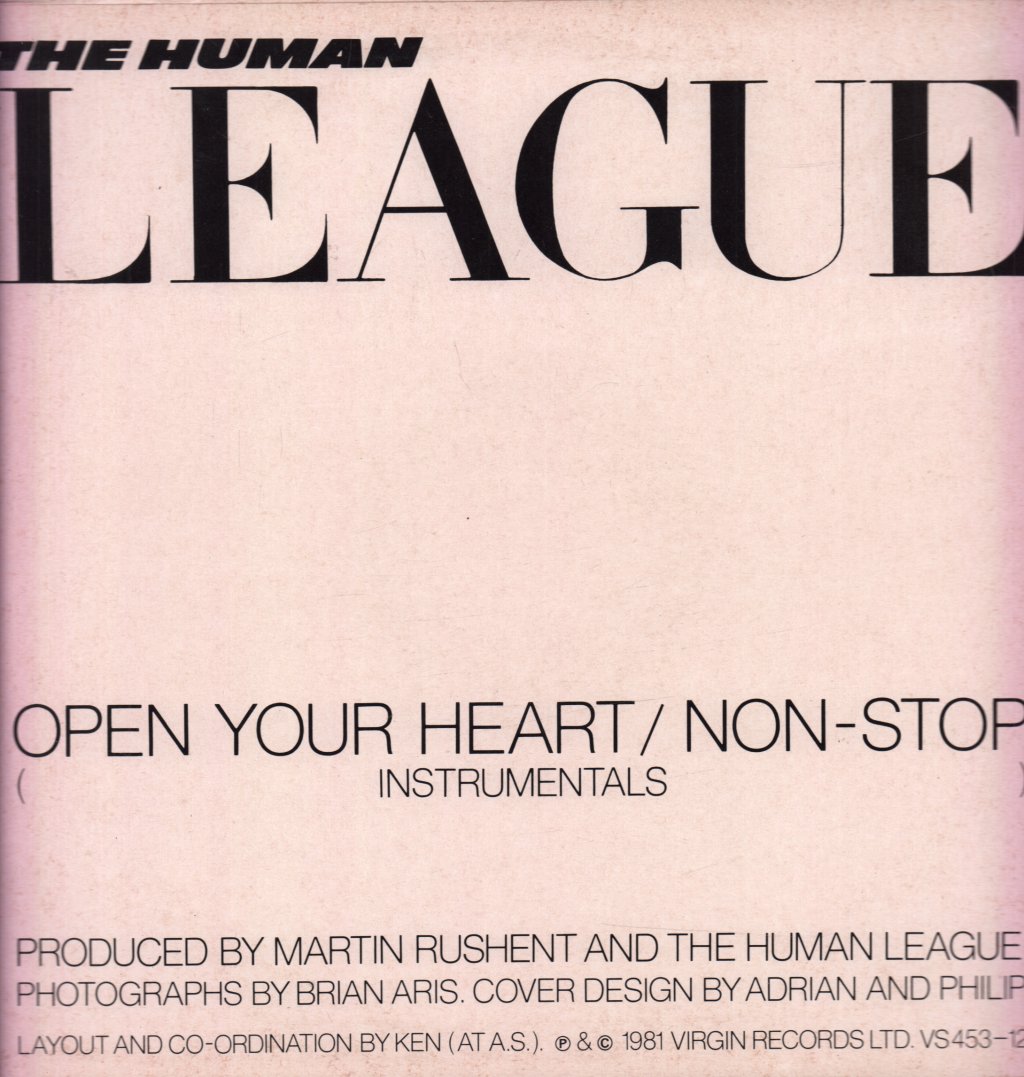 Human League - Open Your Heart - 12 Inch