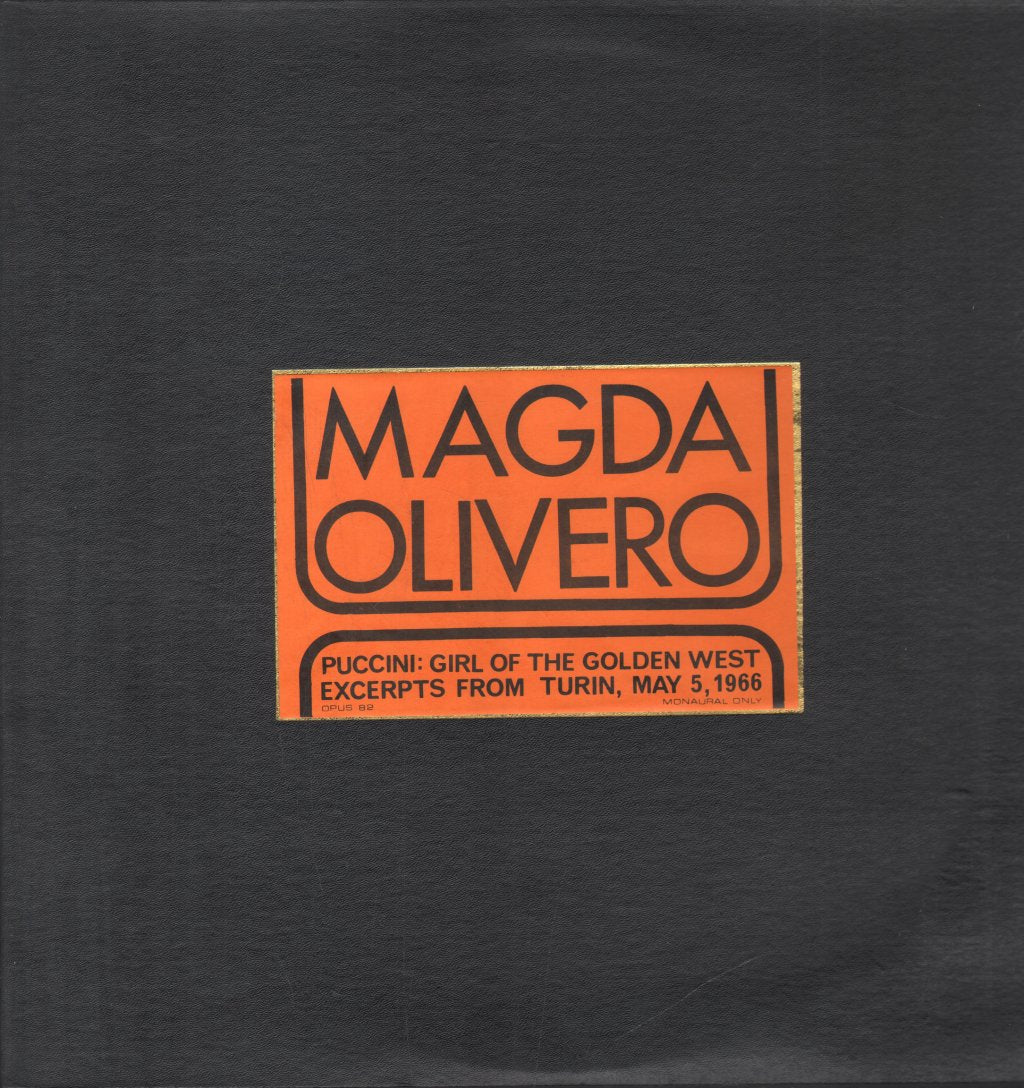 Magda Olivero - Puccini: Girl Of The Golden West Excerpts - Lp
