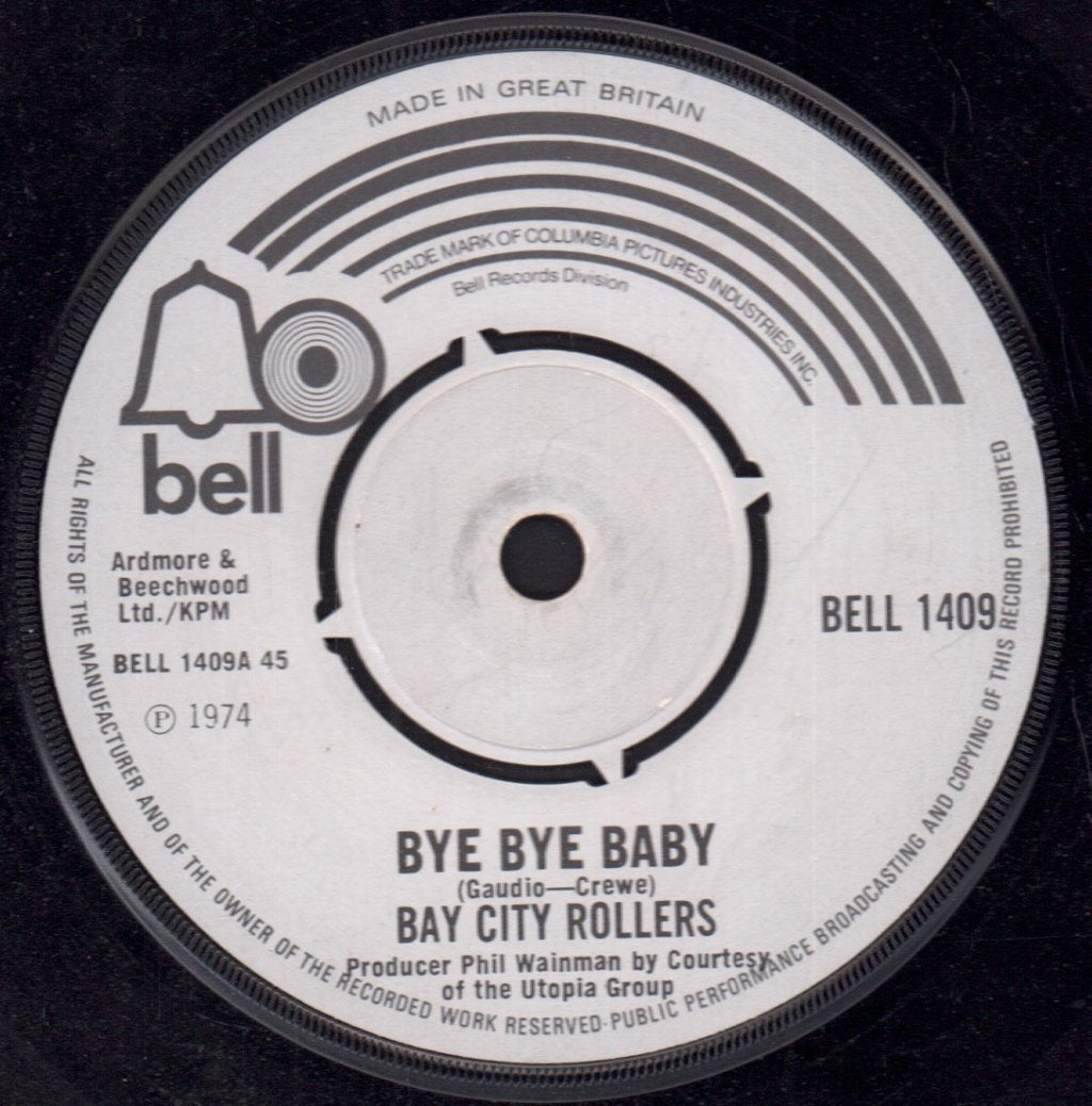 Bay City Rollers - Bye Bye Baby - 7 Inch