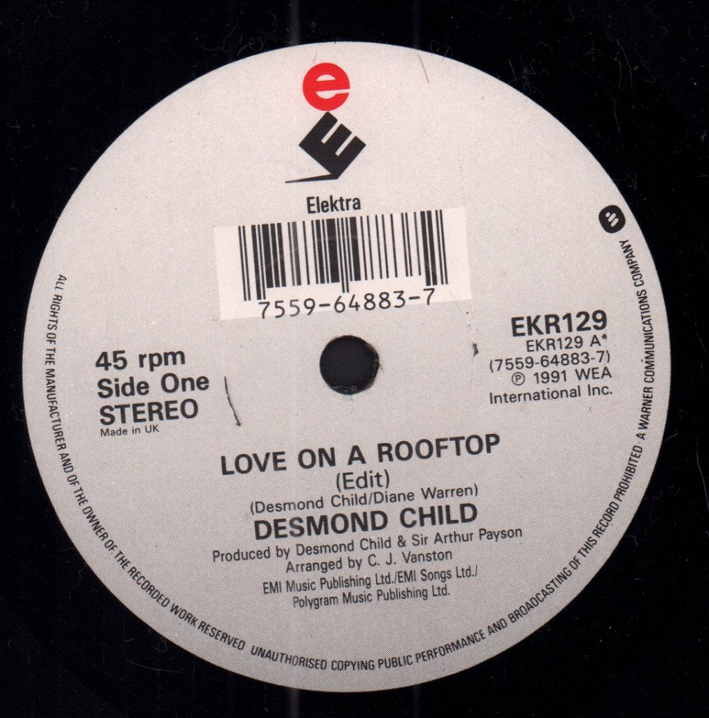 Desmond Child - Love On A Rooftop - 7 Inch