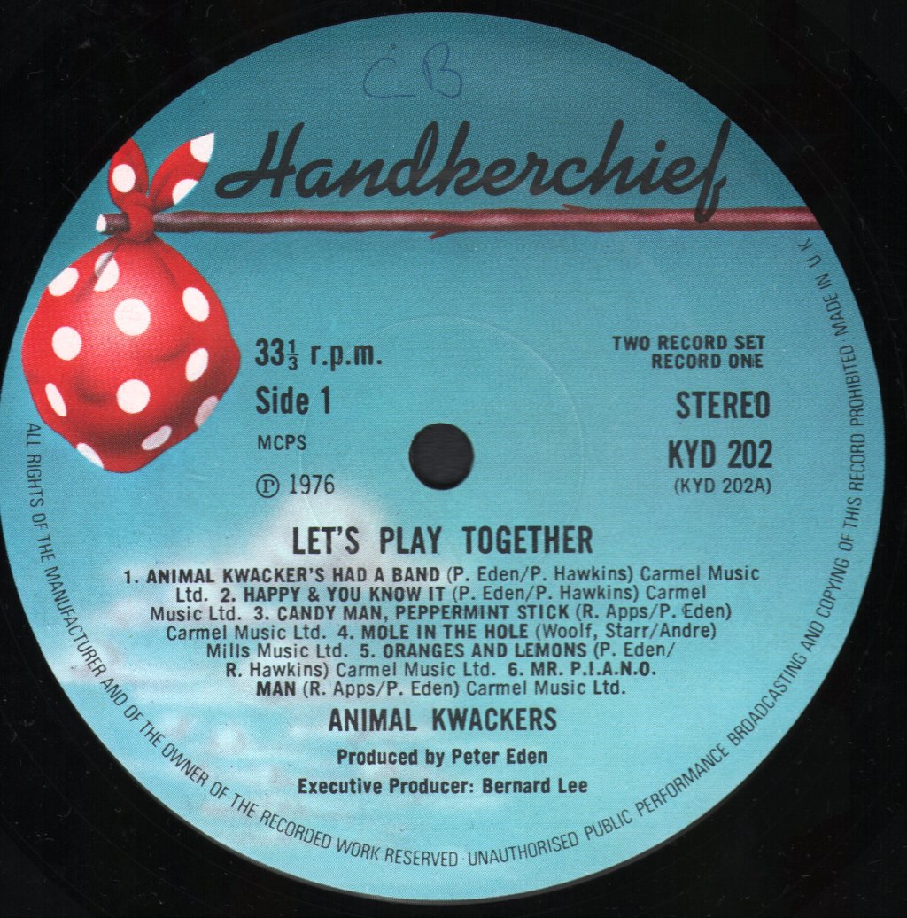 Animal Kwackers - Let's Play Together - Double Lp