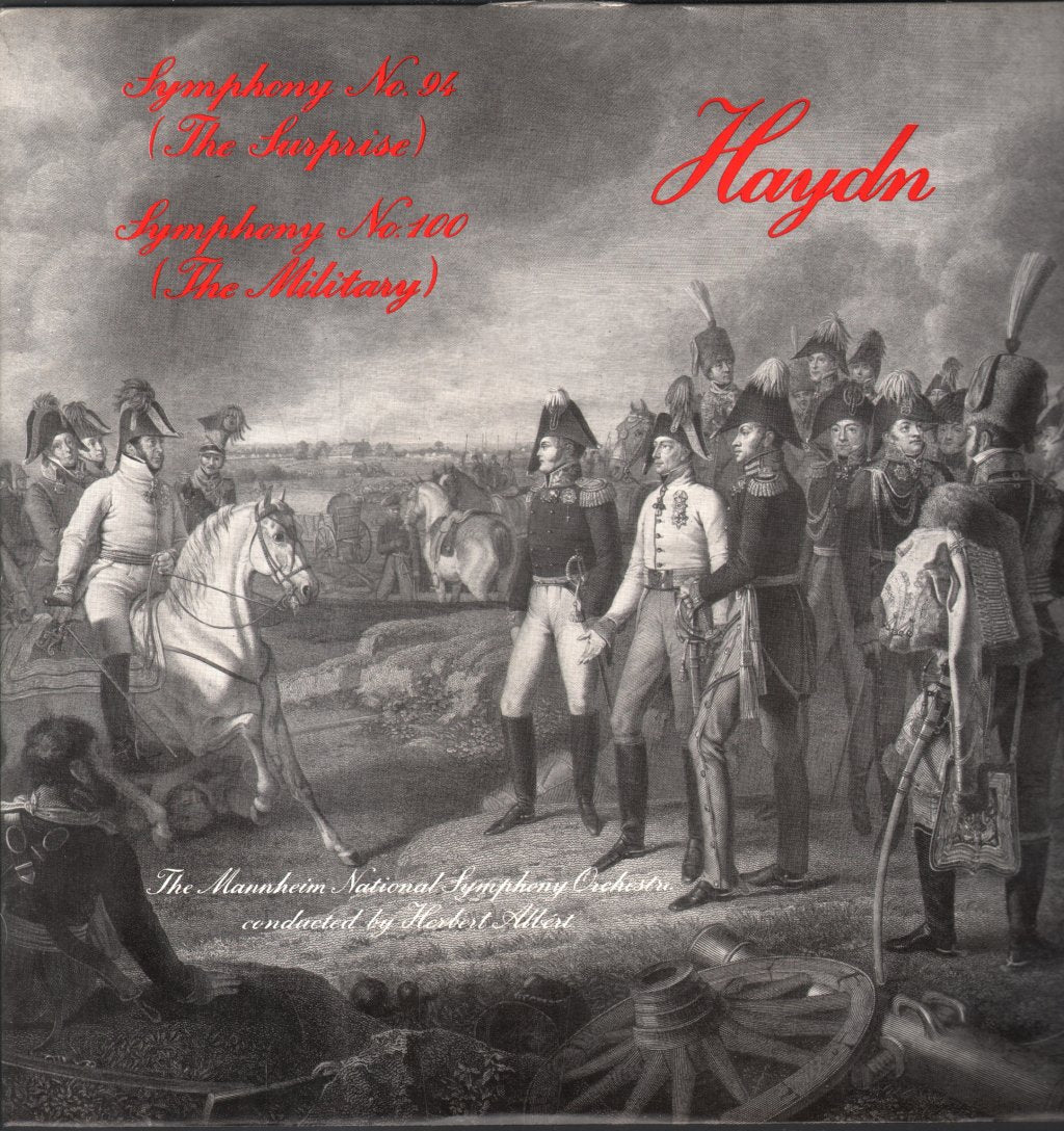 Mannheim National Symphony Orchestra / Herbert Albert - Haydn - Symphony No. 94 (The Surprise) Symphony No. 100 (The Military) - Lp