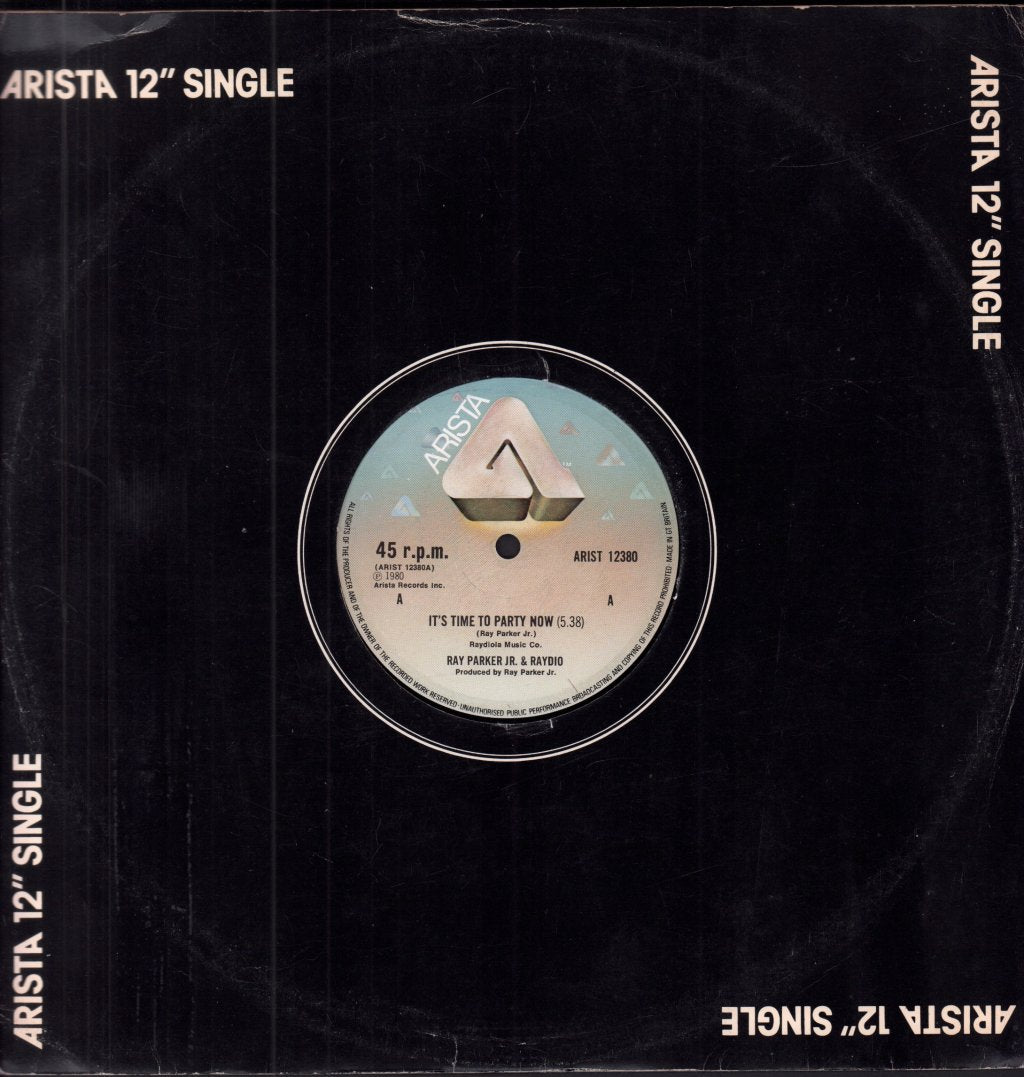 Ray Parker Jr And Raydio - It's Time To Party Now - 12 Inch