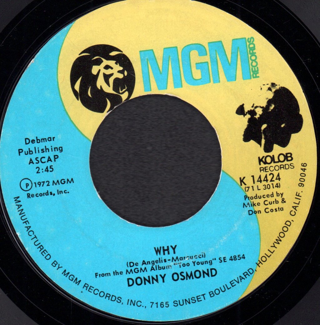 Donny Osmond - Lonely Boy - 7 Inch