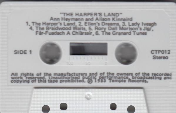 Ann Heymann & Alison Kinnaird - Harper's Land Music For The Irish & Scottish Harps - Cassette