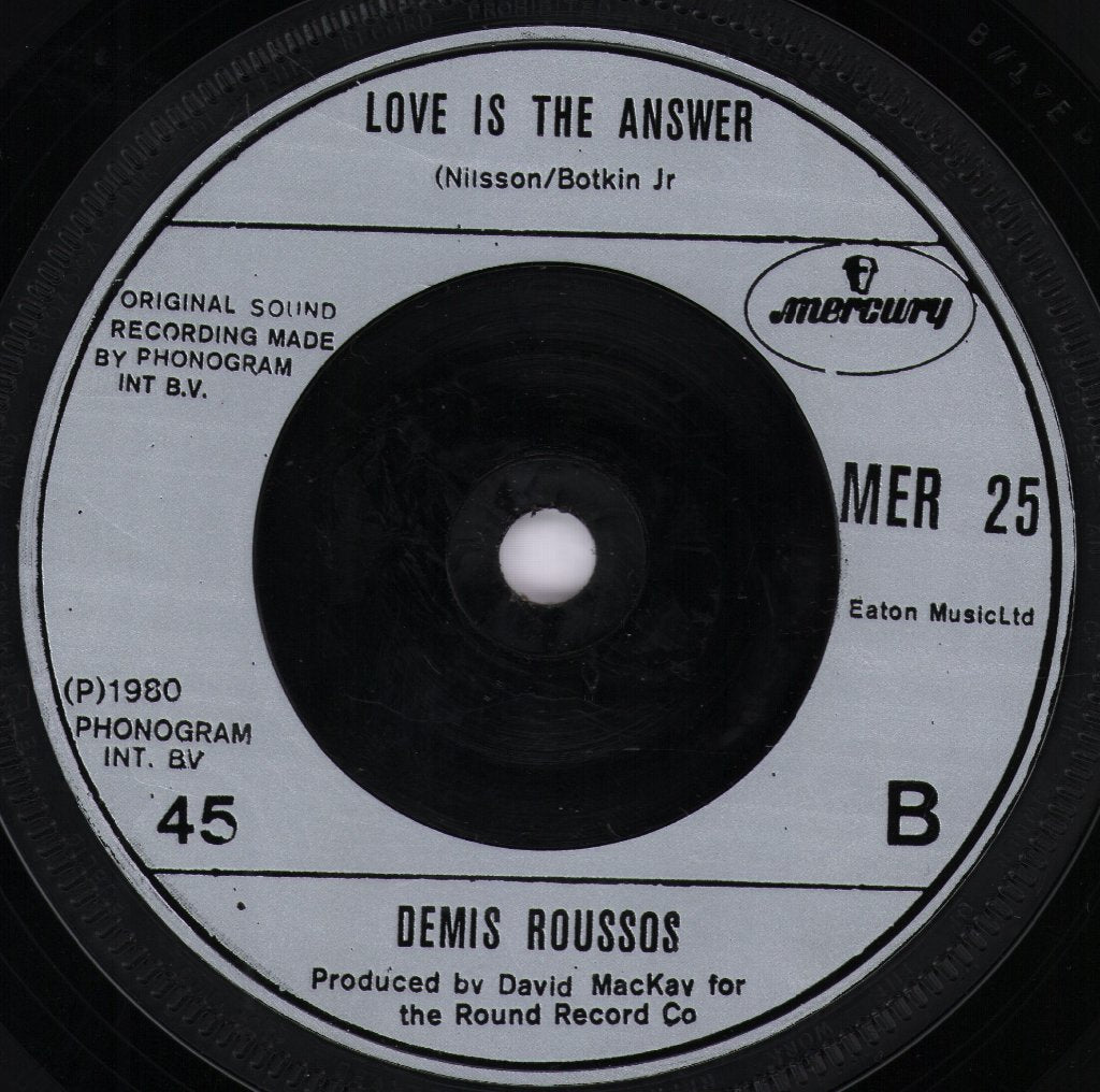 Demis Roussos - Sorry - 7 Inch