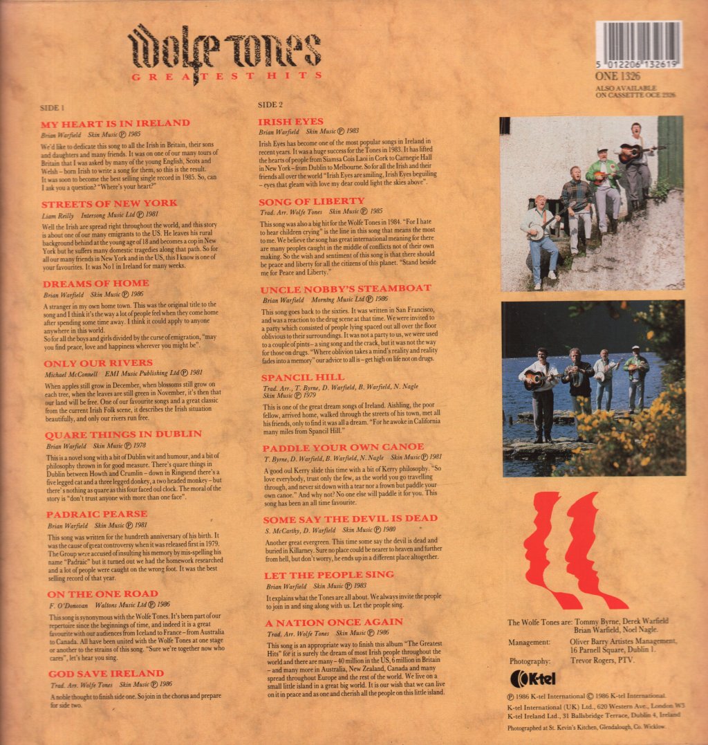 Wolfe Tones - Greatest Hits - Lp