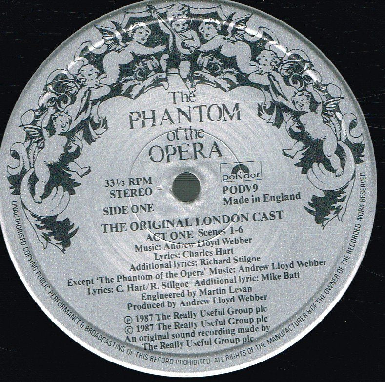 Phantom Of The Opera - Original London Cast - Double Lp