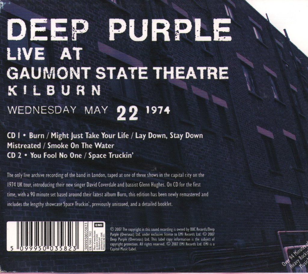Deep Purple - Live In London - Double Cd