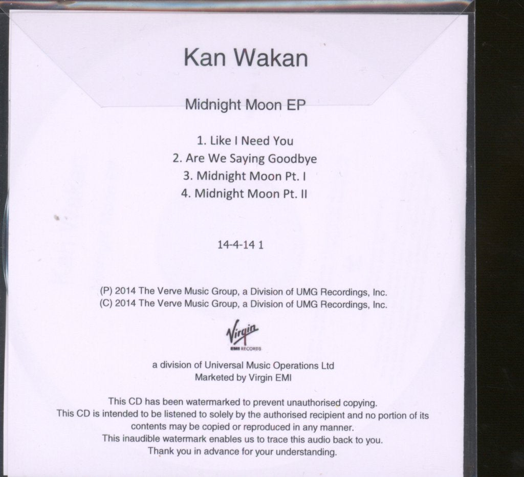Kan Wakan - Midnight Moon - Cdr