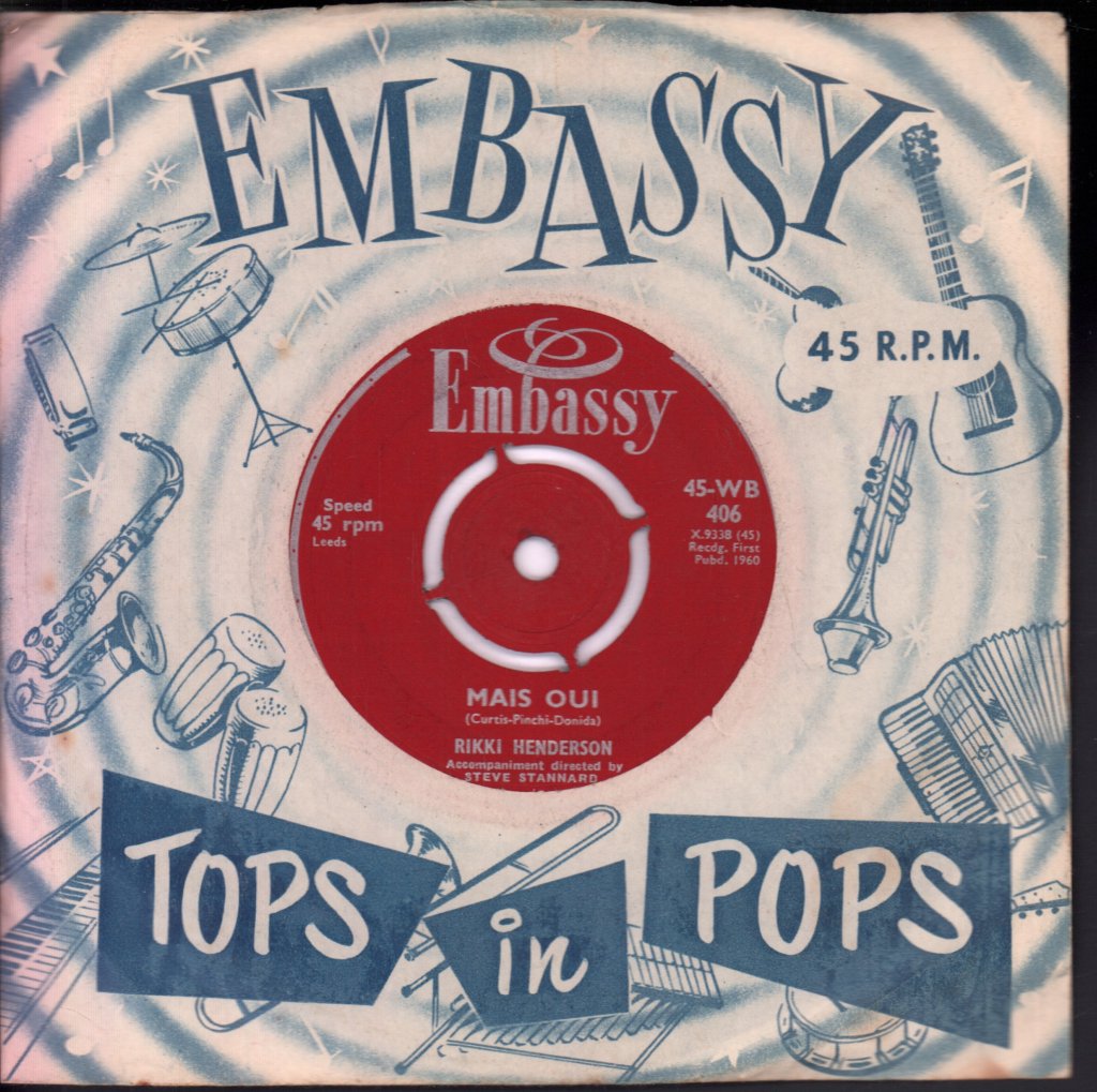 Rikki Henderson - Mais Oui/If She Should Come To You - 7 Inch