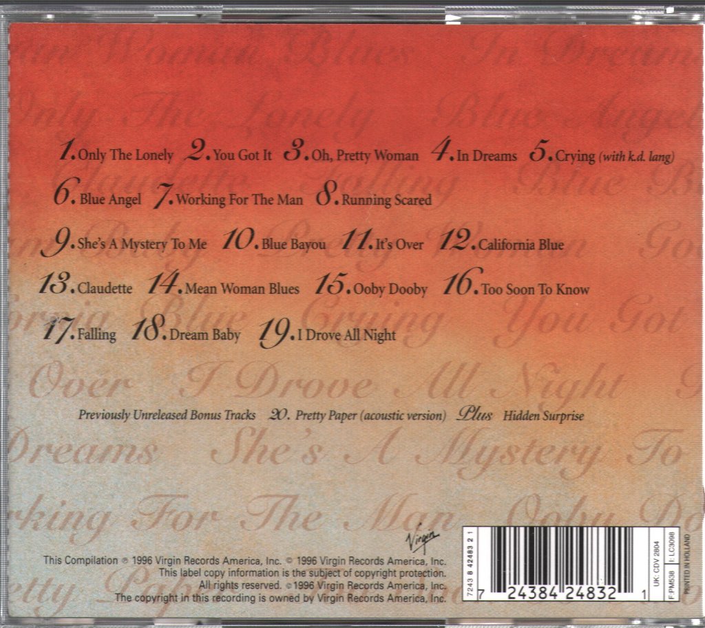 Roy Orbison - Very Best Of Roy Orbison - Cd