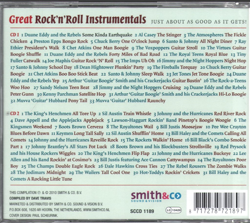 Various Artists - Great Rock'n'Roll Instrumentals - Vol.2 - The Original Rock 'n' Roll Recordings 1951-1965 - Double Cd