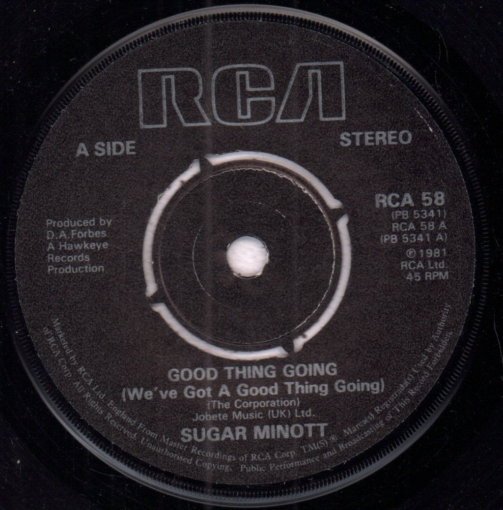 Sugar Minott - Good Thing Going - 7 Inch