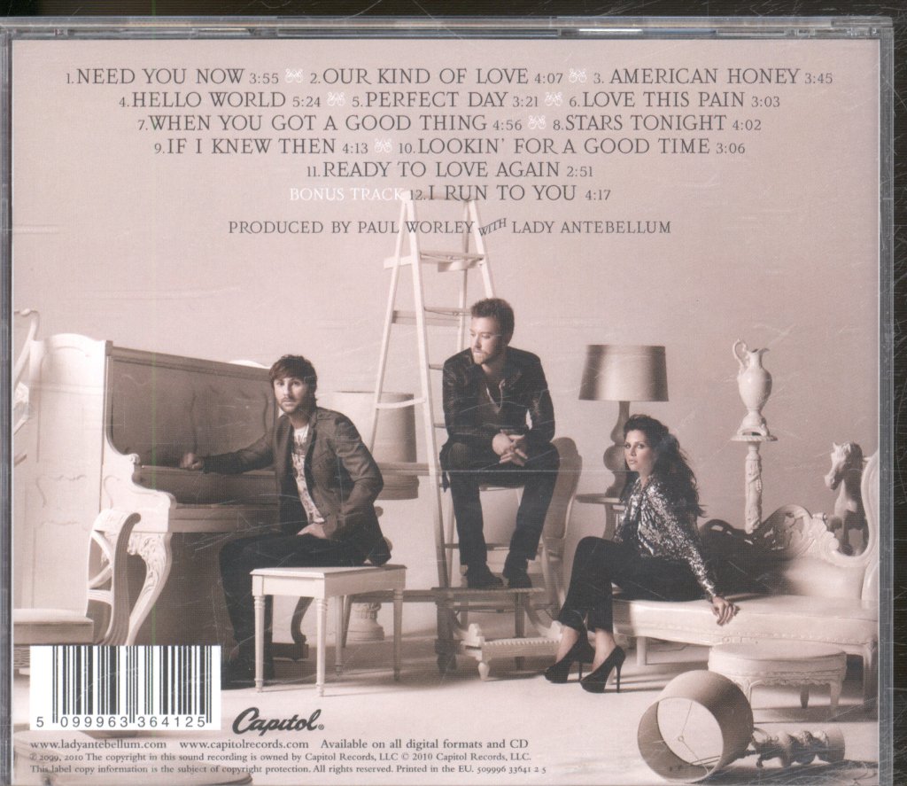 Lady Antebellum - Need You Now - Cd