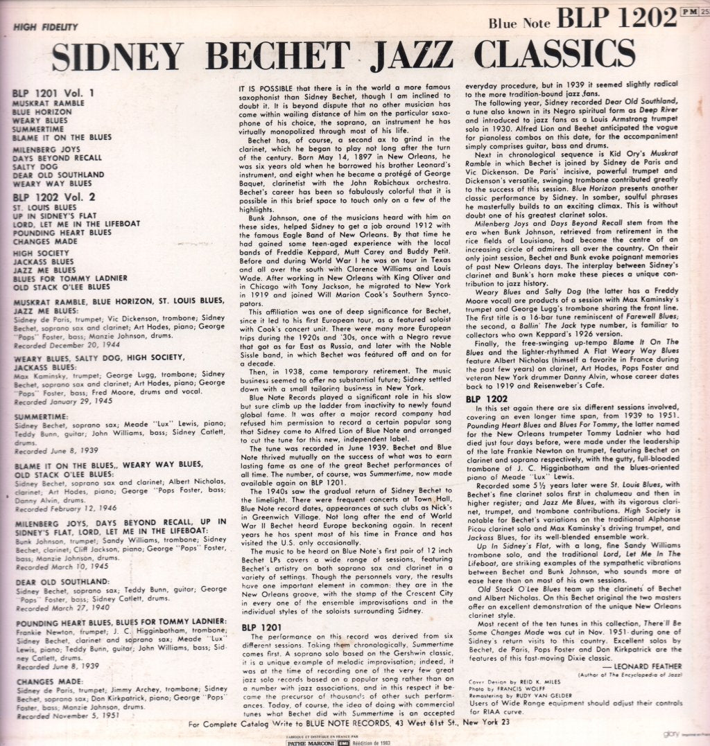 Sidney Bechet - Jazz Classics Volume 2 - Lp