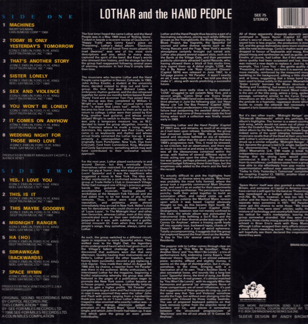 Lothar And The Hand People - This Is It Machines - Lp