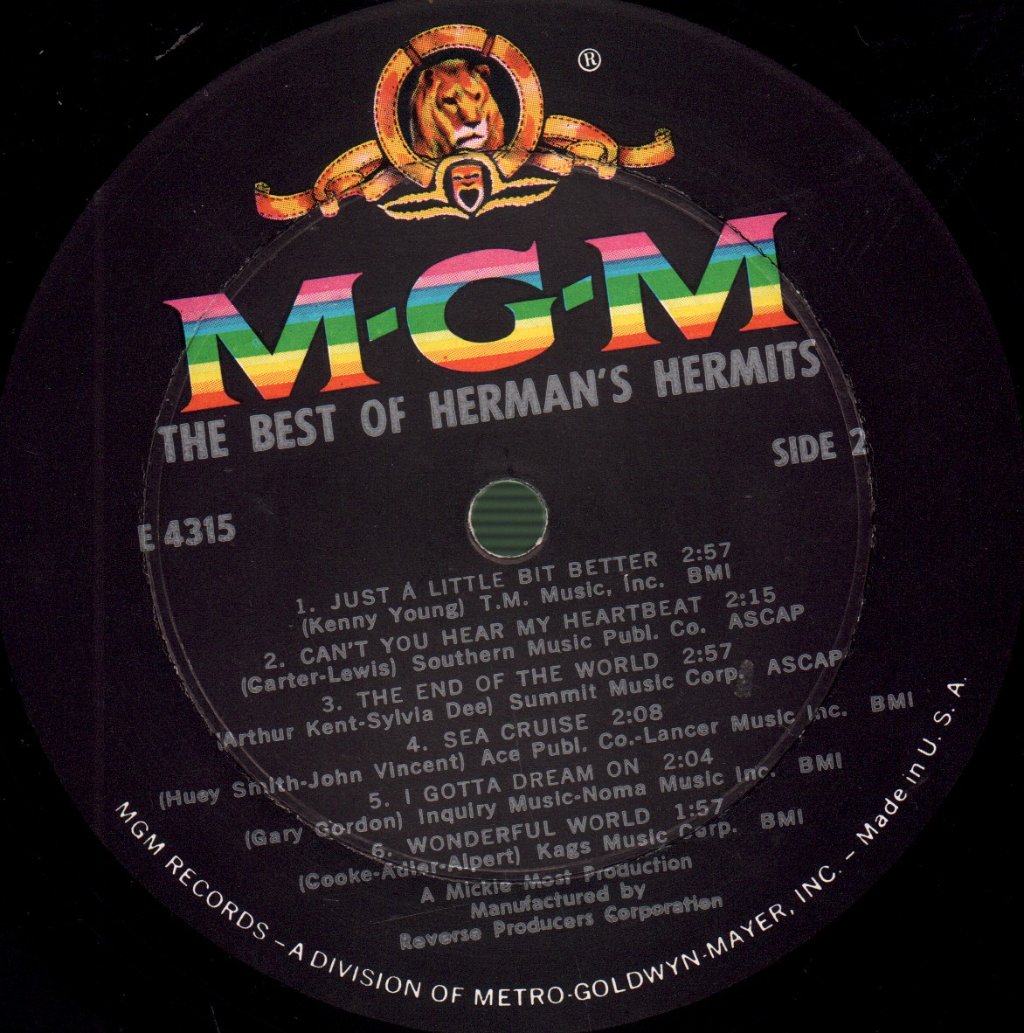 Herman's Hermits - Best Of Herman's Hermits - Lp