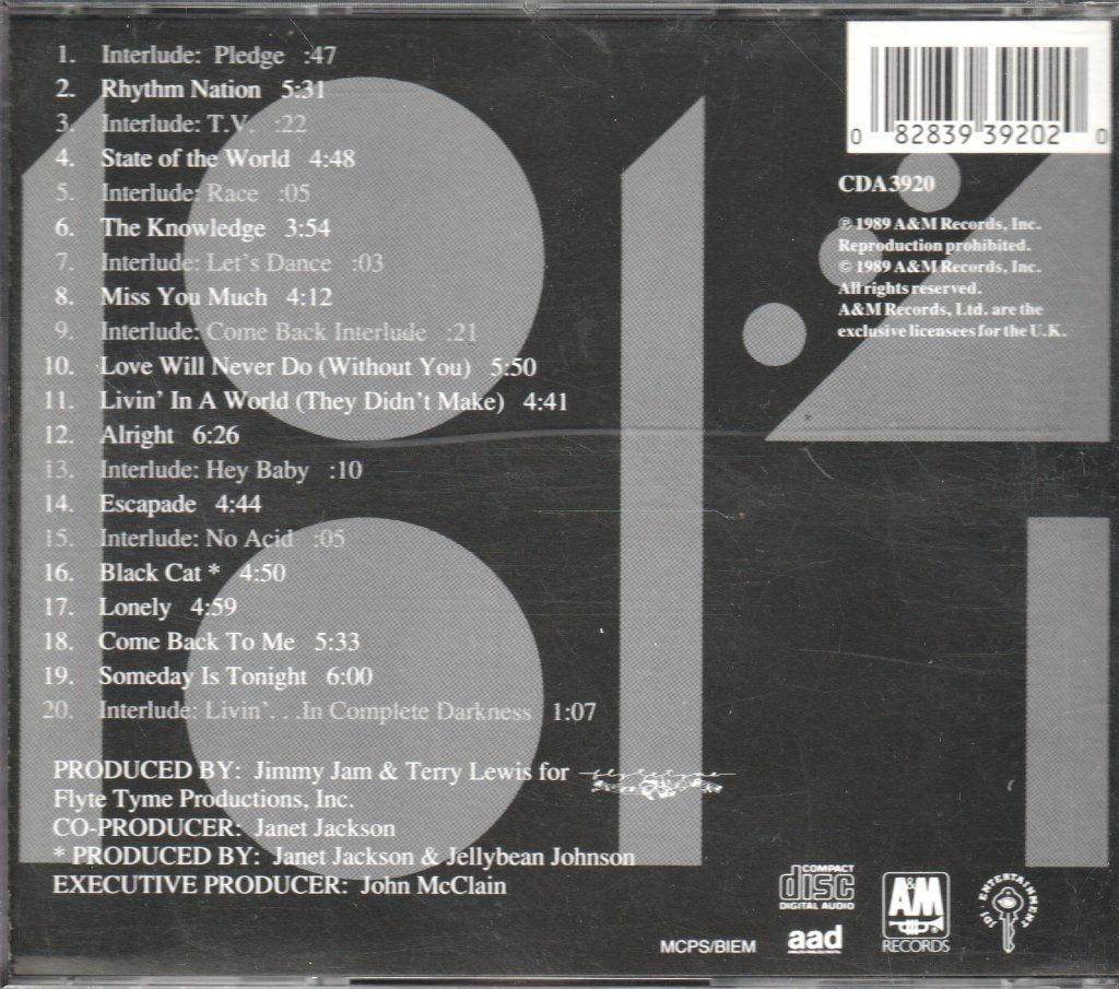 Janet Jackson - Rhythm Nation - Cd