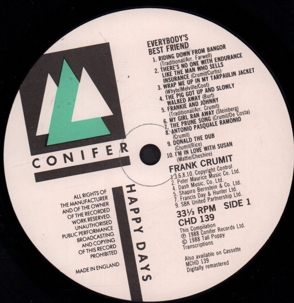 Frank Crumit - Everybody's Best Friend - Lp