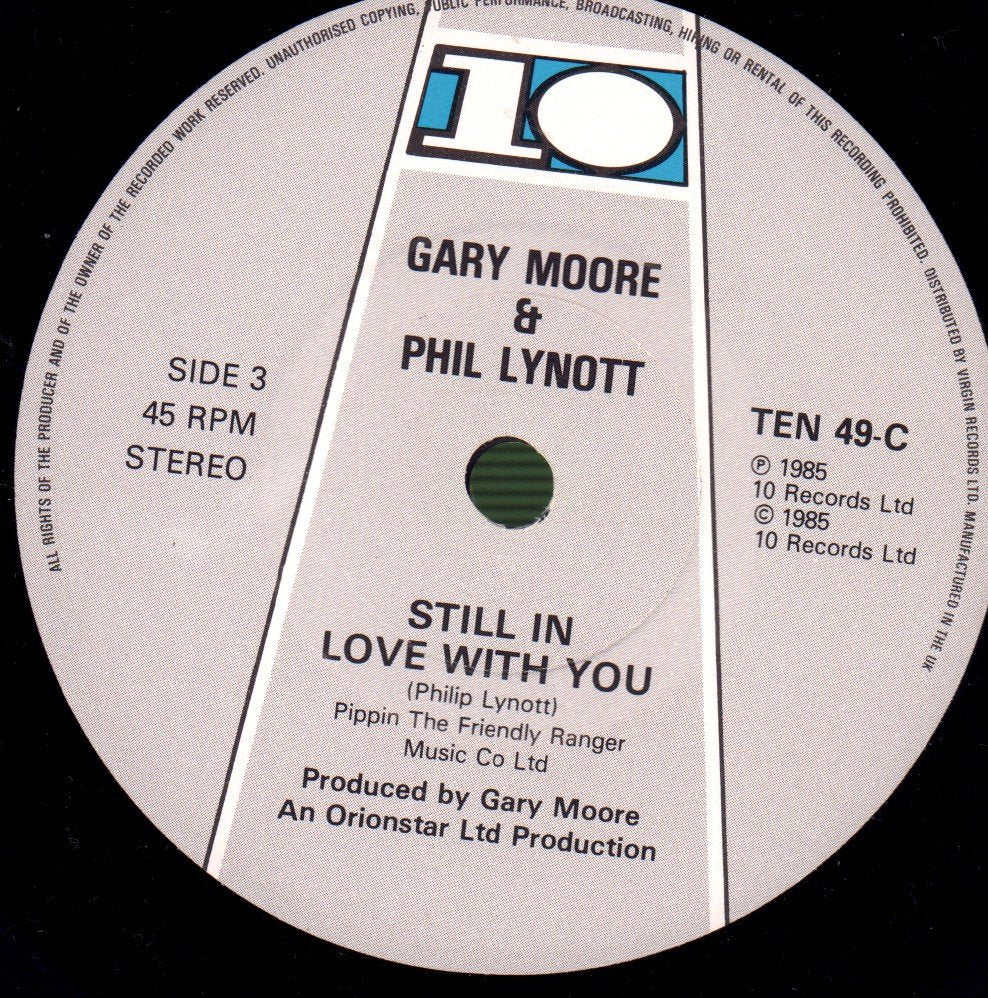 Gary Moore And Phil Lynott - Out In The Fields - Double 7 Inch