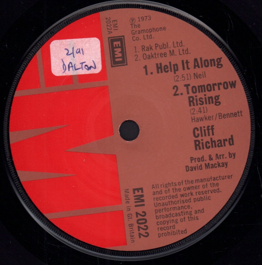 Cliff Richard - Help It Along - 7 Inch