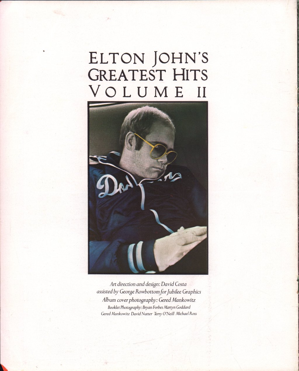 Elton John - Greatest Hits Volume 2 - Lp