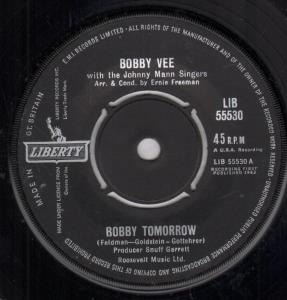 Bobby Vee - Bobby Tomorrow - 7 Inch