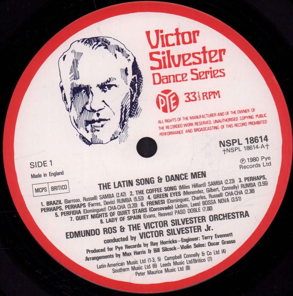 Edmundo Ros And Victor Silvester Jnr. - Latin Song & Dance Men - Lp