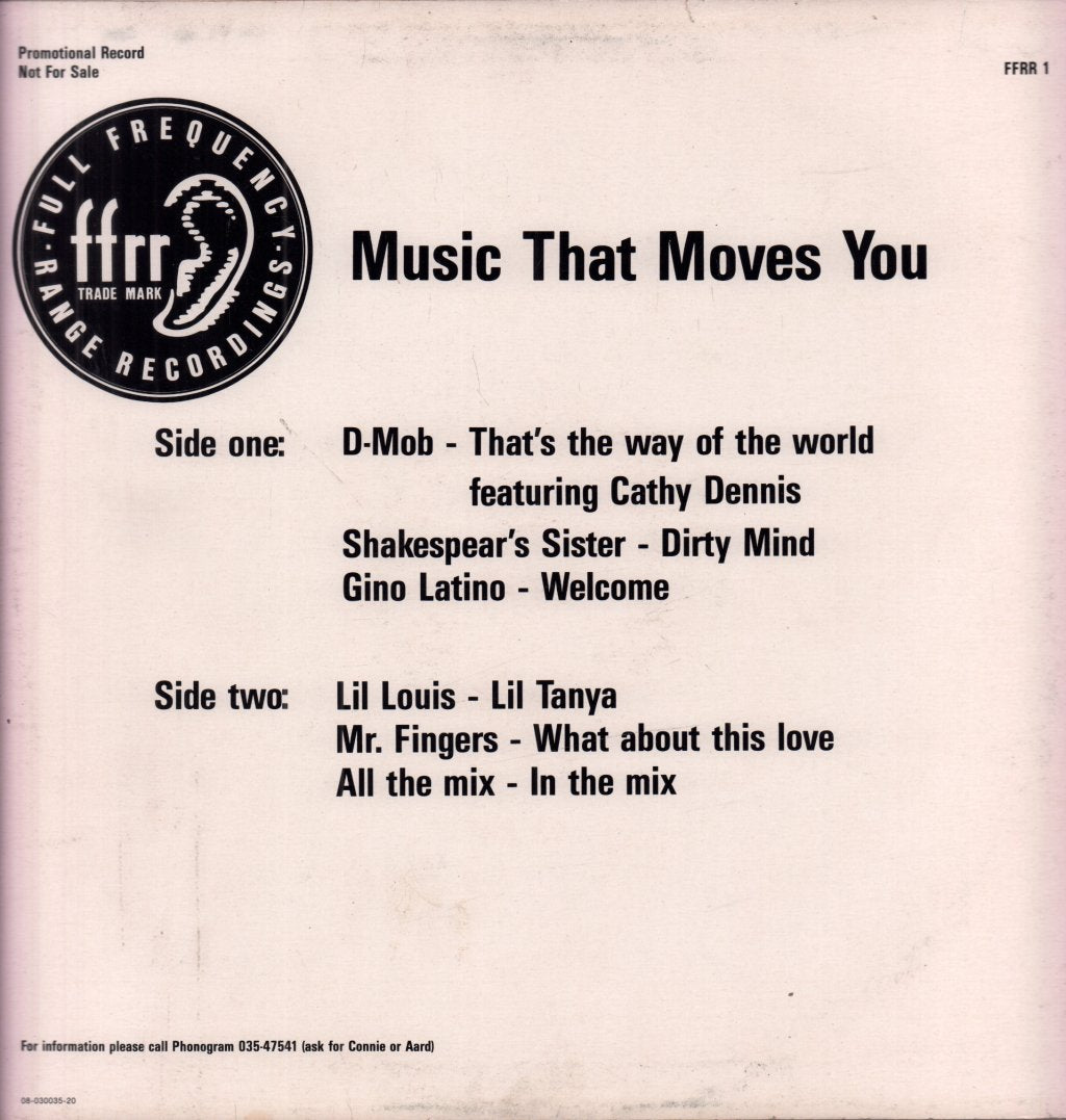 Various Artists - ffrr Music That Moves You - Lp