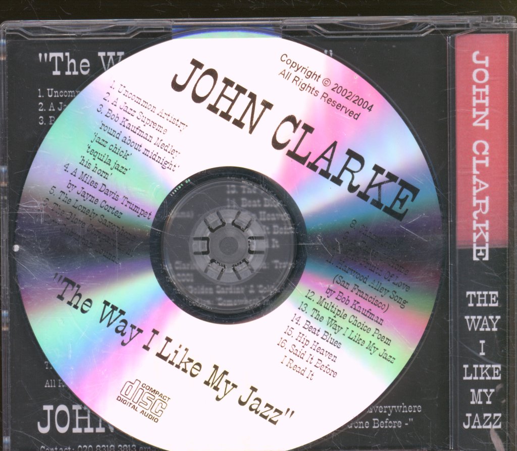 John Clarke - Way I Like My Jazz - Cdr