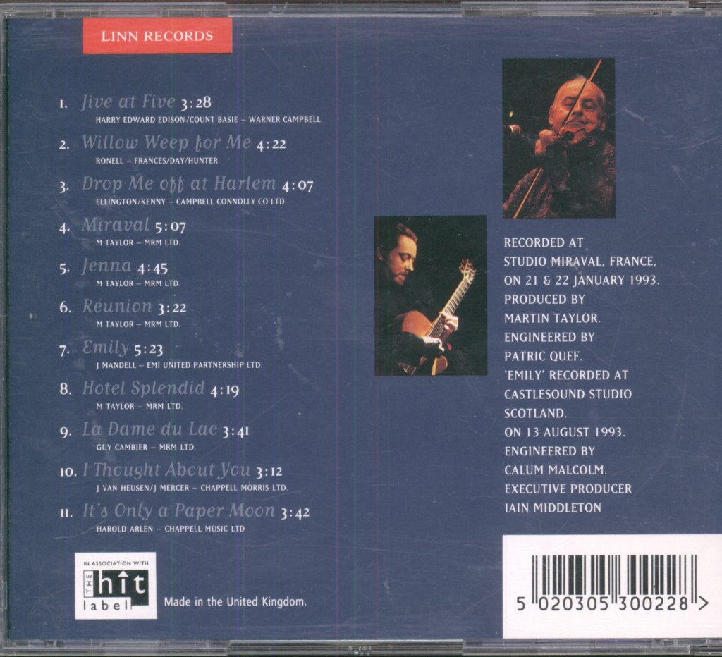 Martin Taylor - Réunion - Cd