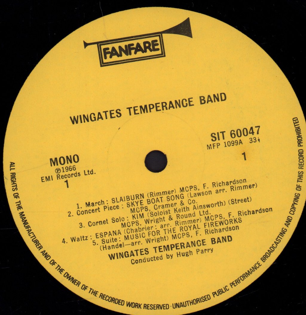 Wingates Temperance Band - Wingates Temperance Band - Lp