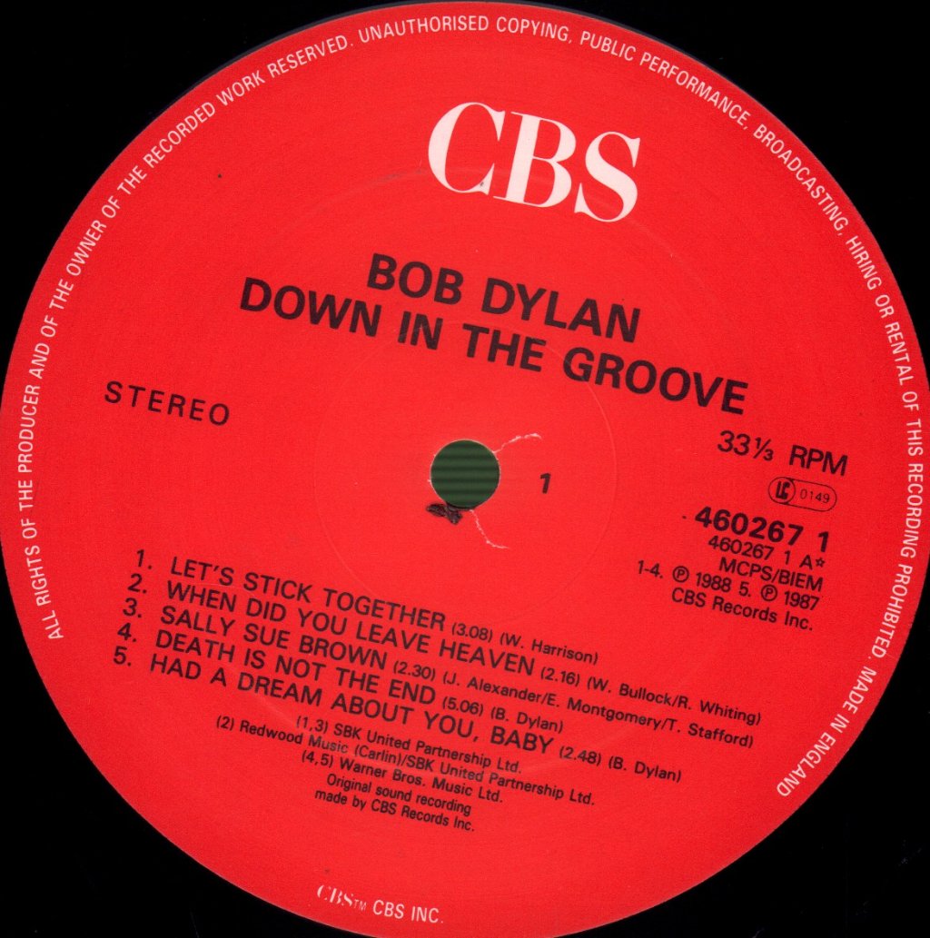 Bob Dylan - Down In The Groove - Lp