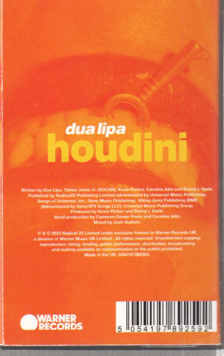 Dua Lipa - Houdini - Cassette