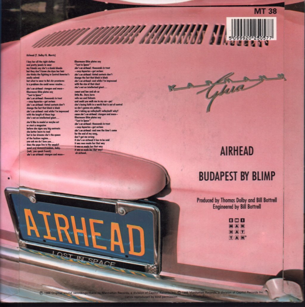 Thomas Dolby - Airhead - 7 Inch
