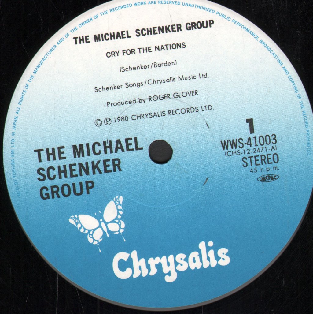 Michael Schenker Group - Cry For The Nations - 12 Inch