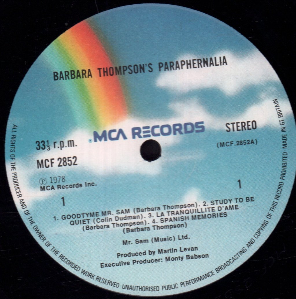 Barbara Thompson's Paraphernalia - Barbara Thompson's Paraphernalia - Lp