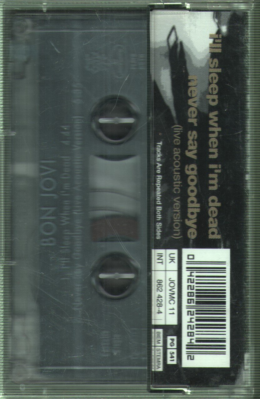 Bon Jovi - I'll Sleep When I'm Dead - Cassette
