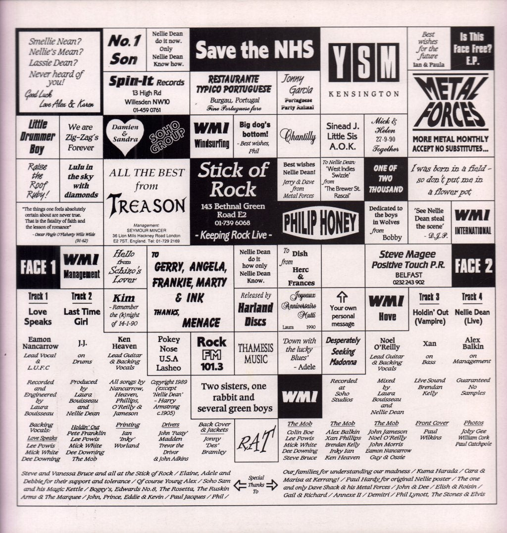 Nellie Dean - Is This Face Free E.p. - 12 Inch