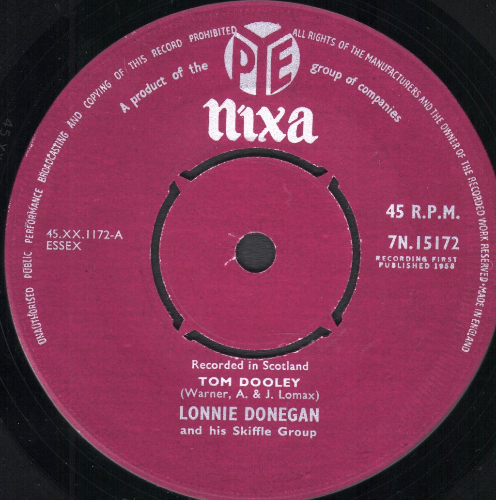 Lonnie Donegan - Tom Dooley - 7 Inch