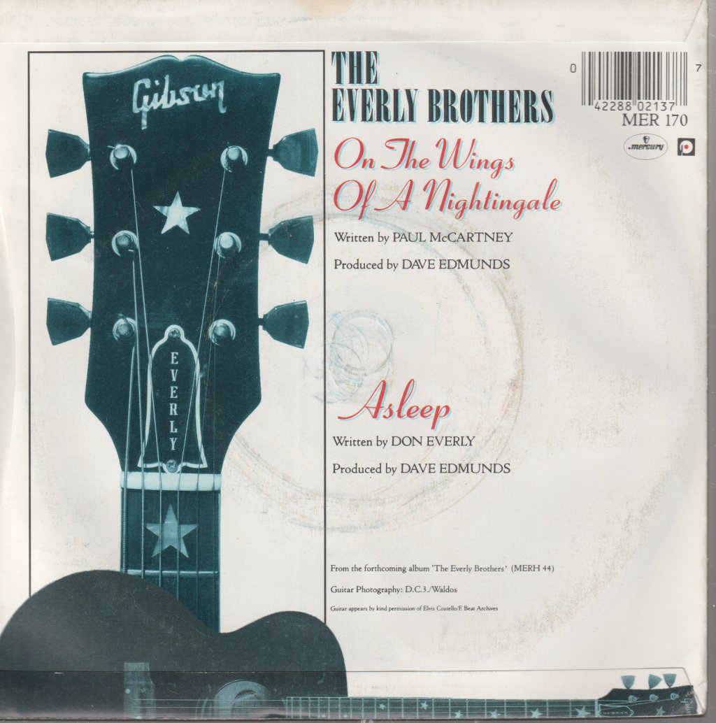 Everly Brothers - On The Wings Of A Nightingale - 7 Inch