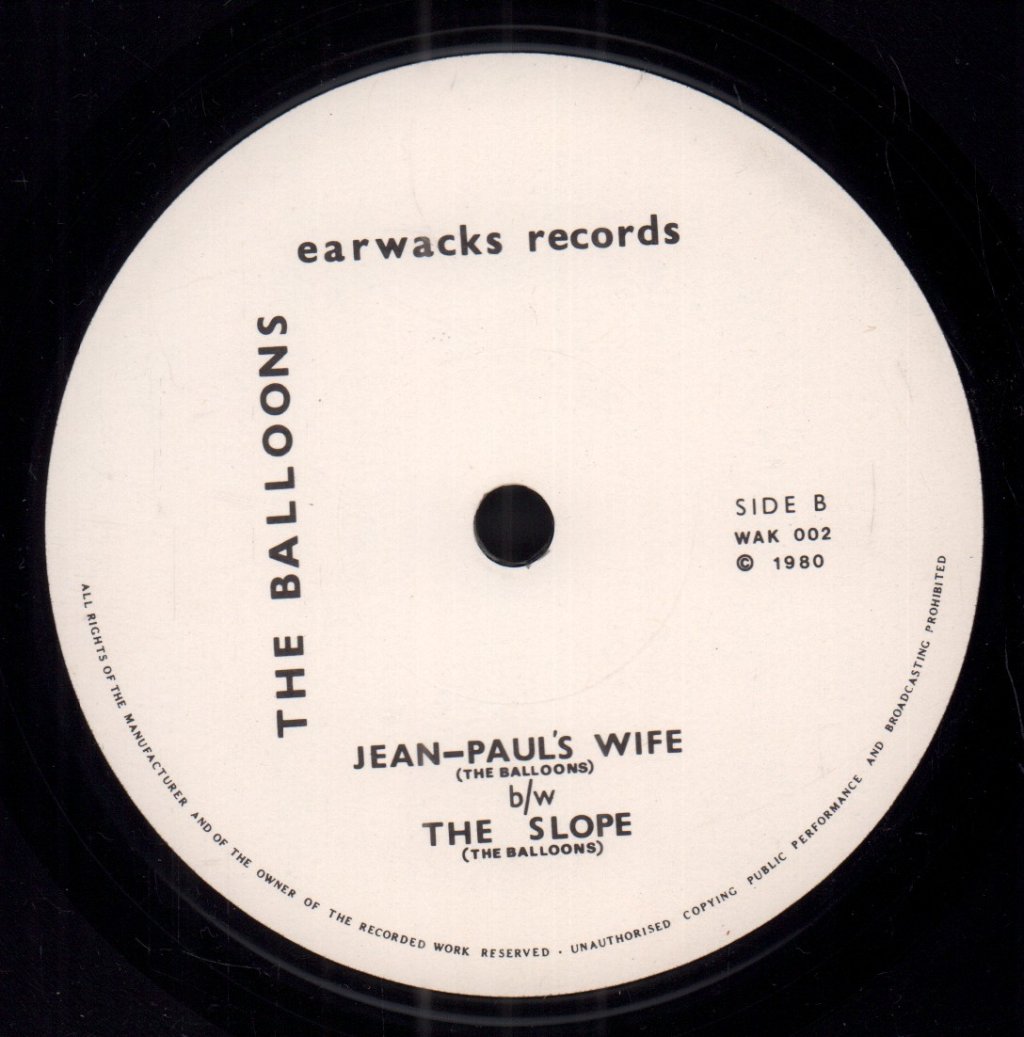 Balloons - Jean Paul's Wife/Slope - 7 Inch